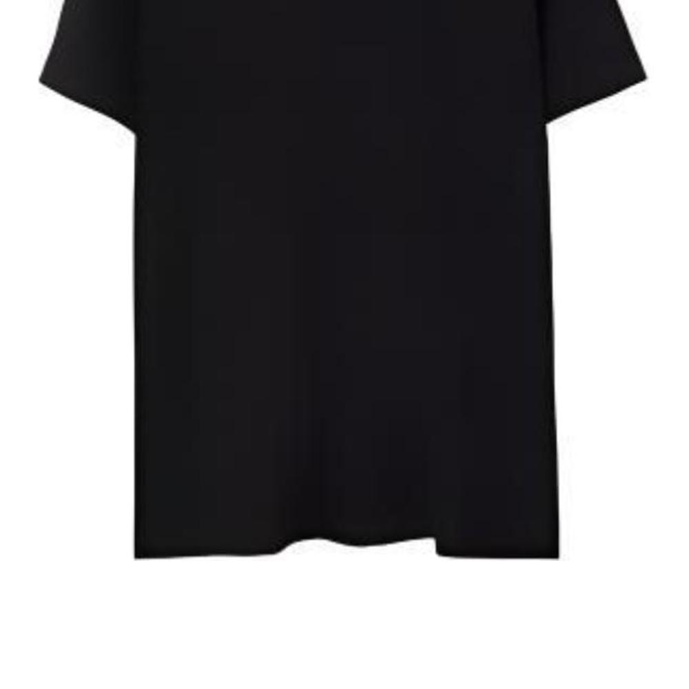 Burberry T Shirts Men's Black Crew Neck Moderate Straight Fit 80781141