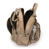Vintage Leather Backpack for Women Casual Daypack Travel Shoulder Bag with Multi Pockets