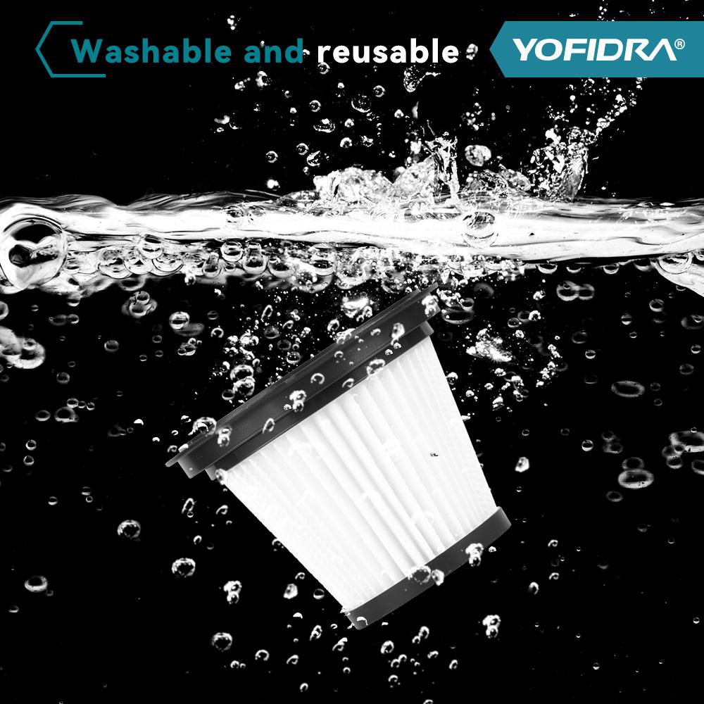 Yofidra 1800W Bürstenloser Staubsauger 30KPa 1,5L Tragbar Leistungsstarke Saugkraft Haushaltsreinigungswerkzeuge Für Makita 18V Akku Pin