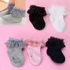Newborn Baby Cotton Socks Lace Princess Combed Socks for Girls Infant Babe Socks