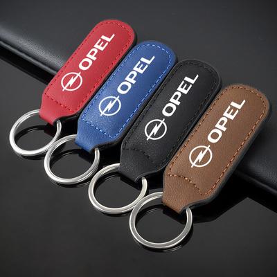 High-quality Car Keyring Leather Metal Keychain Pendant Gifts for Astra H G J Zafira Corsa Mokka Insignia Vectra C D Antara