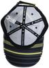 [PEARLY GATES] Unisex Cap (Multi-border Pattern, Size Adjustable)  Golf Hat  053-4187405 021Gray X Lime FR