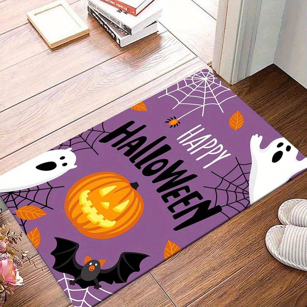 1pc Happy Halloween Area Rug, Slip-Resistant, Easy-Clean, Stain-Resistant, Perfect for Cozy Living Rooms, Bedrooms, Kitchens, Offices, and H