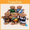 Chaveiro de Pelúcia de Urso Vestindo um Suéter e Carregando uma Câmera Design para Decoração de Mochila e Presente