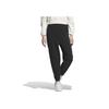 Adidas Logo Embroidered Cuffed Track Pants Women Bottoms Black IK3430