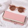 Genuine Leather Glasses Boxes Holder Automatic Closing Eyebrow Pencil Case  Eyeglasses