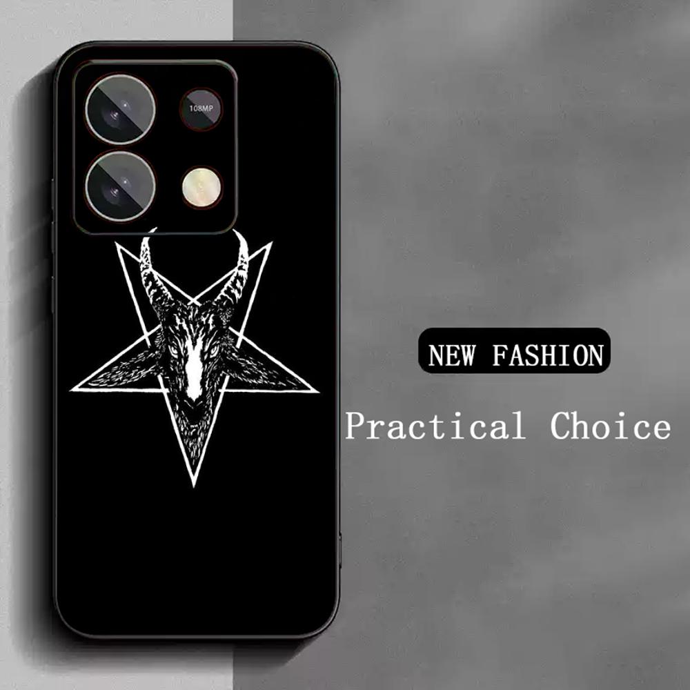 Demon cool hip-hop pattern design Phone Case For Redmi Note 14 13 12 11 Pro Plus S 5G 14C A3 Soft Black Phone Cover