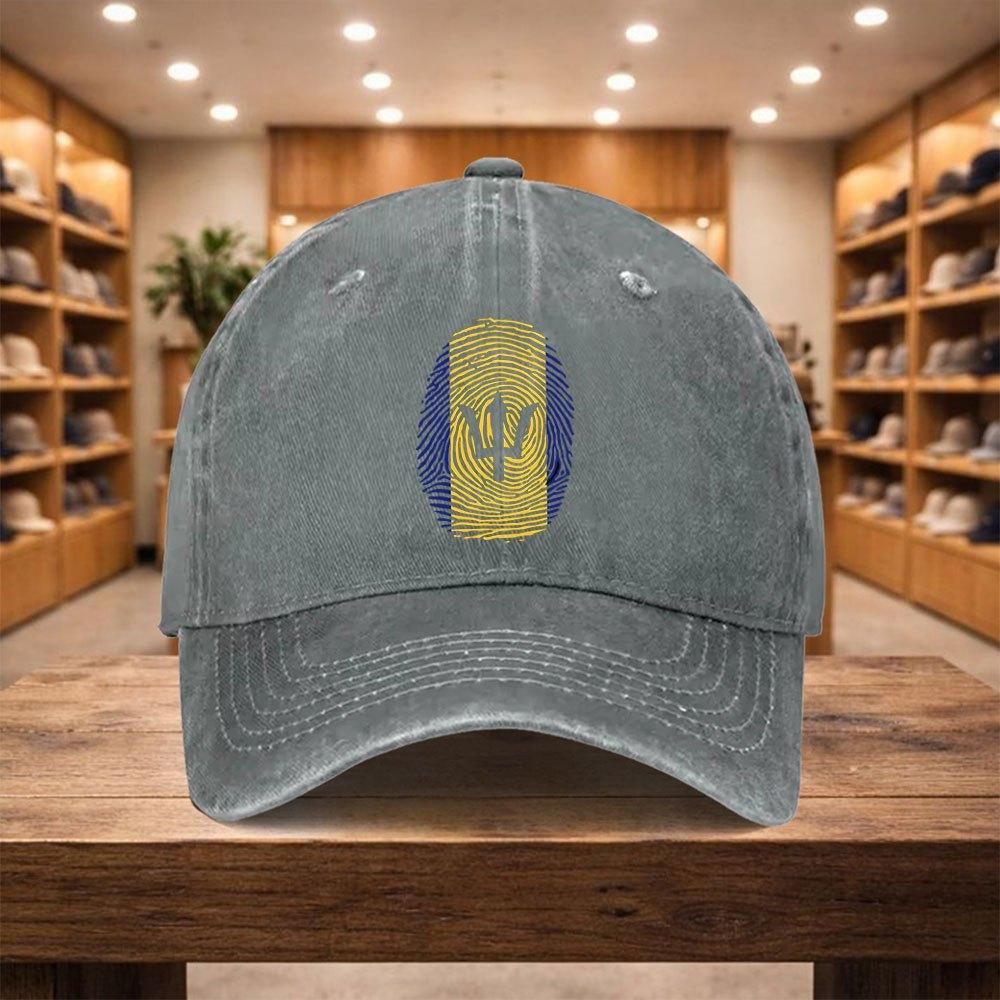 Pc Baseball Cap a Casual Duckbill Hat New Versatile Hat with The Flag of Barbados Adjustable Sports Cap Suitable for Vacatio
