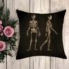 Decorative Pillowcase Anatomical Skeleton Fall Pillow Cover  Cushion Covers for Bed Pillows Pilow Cases Cushions Home Decor