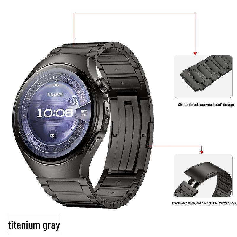 Huawei Watch 5 Slim Titanium Metal H-Link Strap for GT5/4 Pro Smartwatch