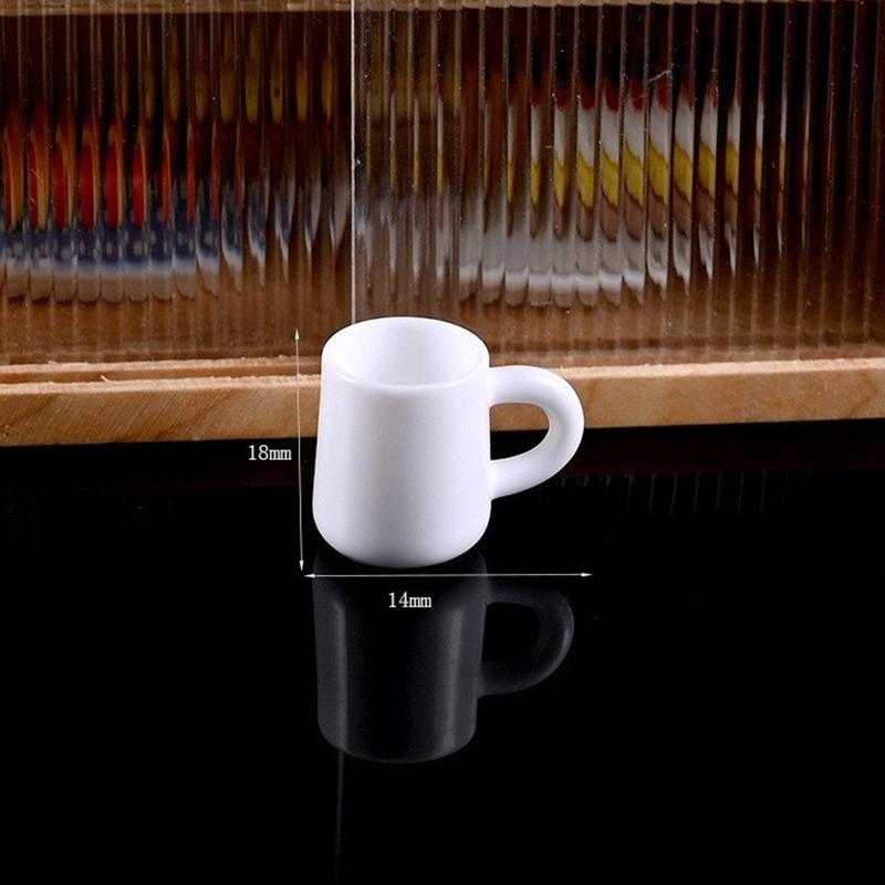 

1/12 кукольный домик имитация чисто белая простая модель чашки кукольный домик миниатюрная кухня украшения микросцена строительство реквизит