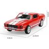 1/32 Scale Toy Car Model for Ford Mustang Vintage Alloy Diecast Car Model Classic Pull Back Car Replica for Kids Gift