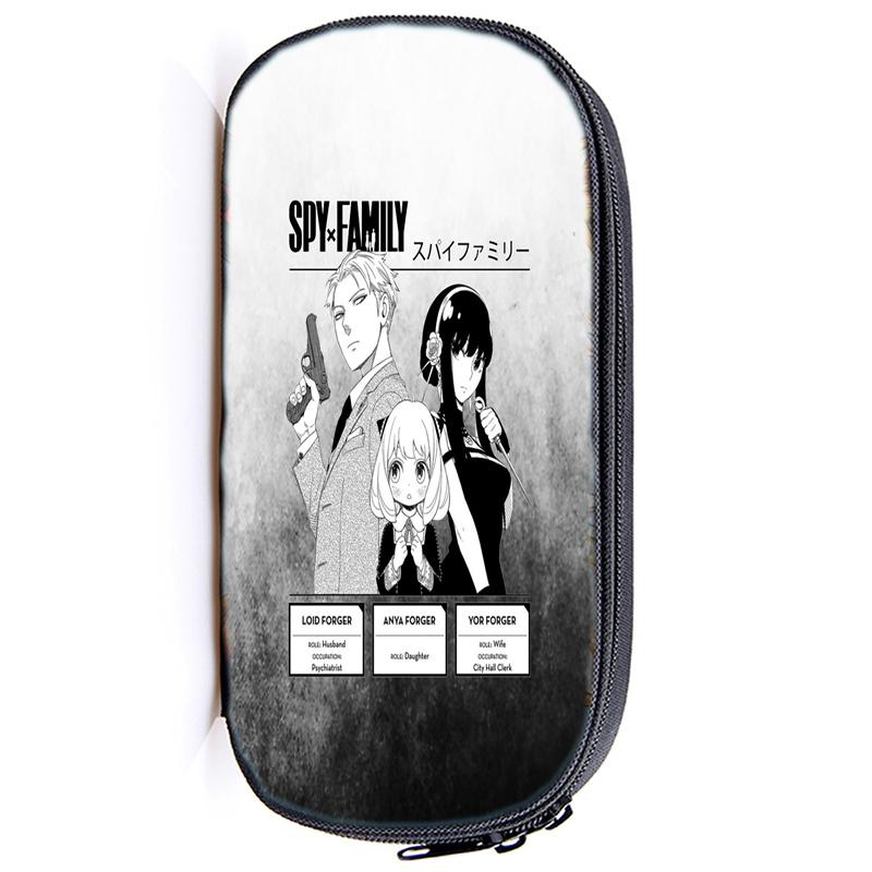 Spy X Family Pencil Case Anya Forger Multifunction Pencil Pouch School Supplies Pen Case Stationery Pencilcase