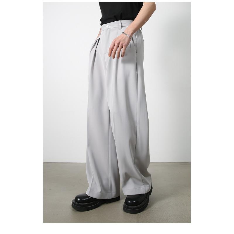 Long Trousers Versatile Men's Four Colors Suit Pants Men's Drape Suit Pants Straight Loose Wide-legged Pants Hundred Casual Pants Pants