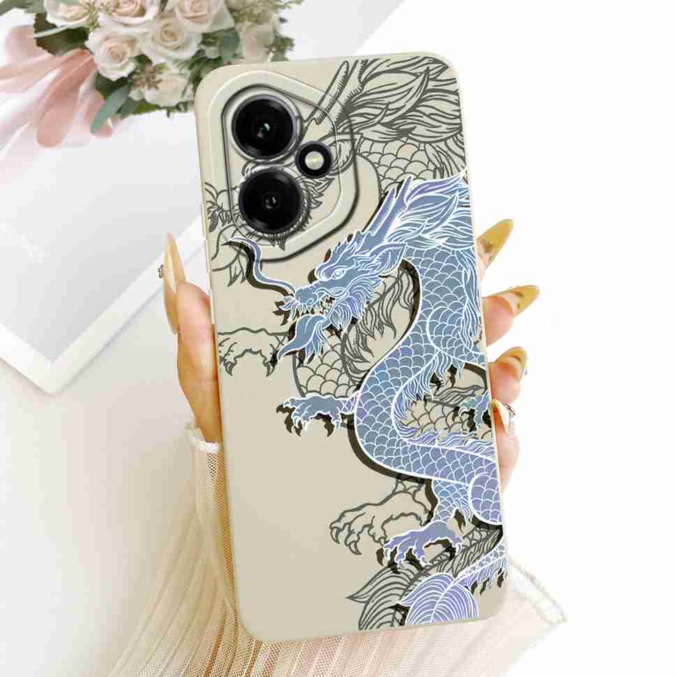 Casing For Honor400 Honor 400 5G Pretty Butterfly Dragon Silicone Soft Phone Case For Honor 400 DNY-NX9 Shockproof Back Cover
