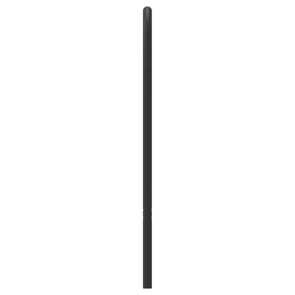 Vidaxl Testata in Metallo, Nera, 75 Cm