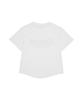 AMES-WORLDWIDE Round Hem Crop Tee White