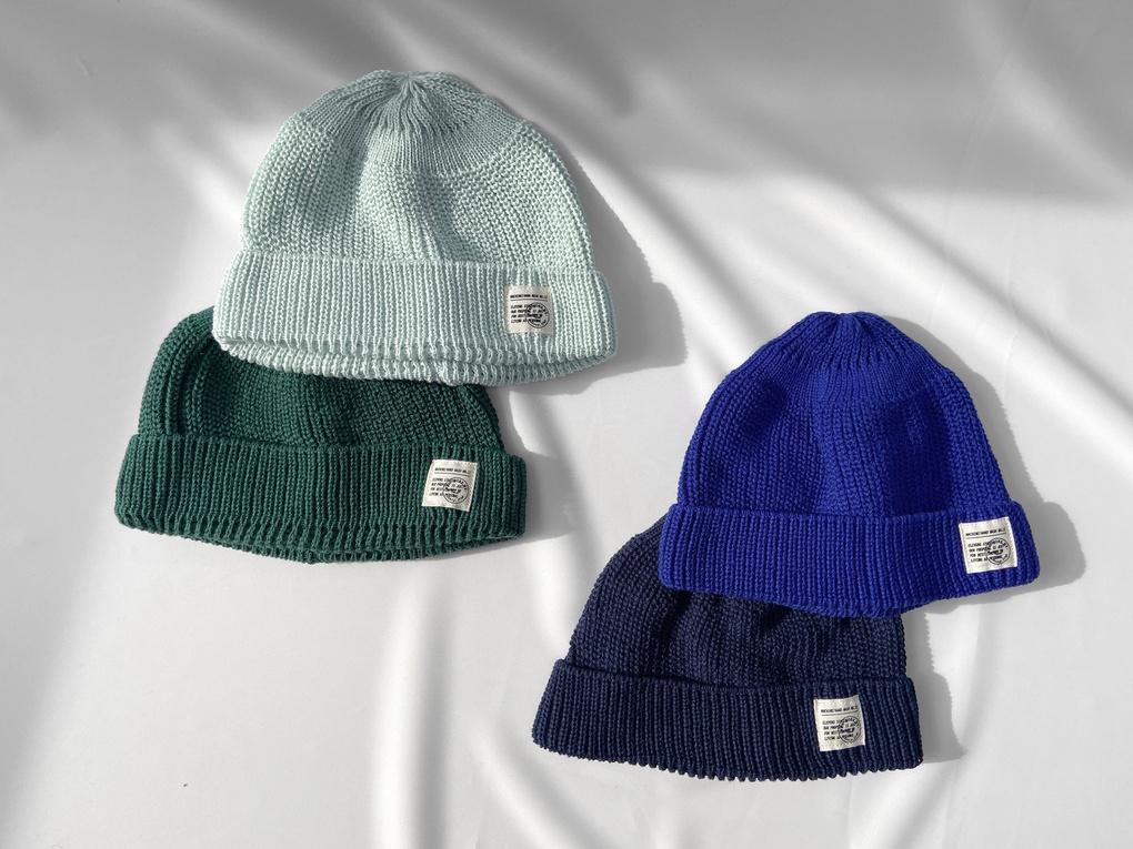 Women's and Men's Cotton Label Watch Beanie Fall Winter Plain Hat