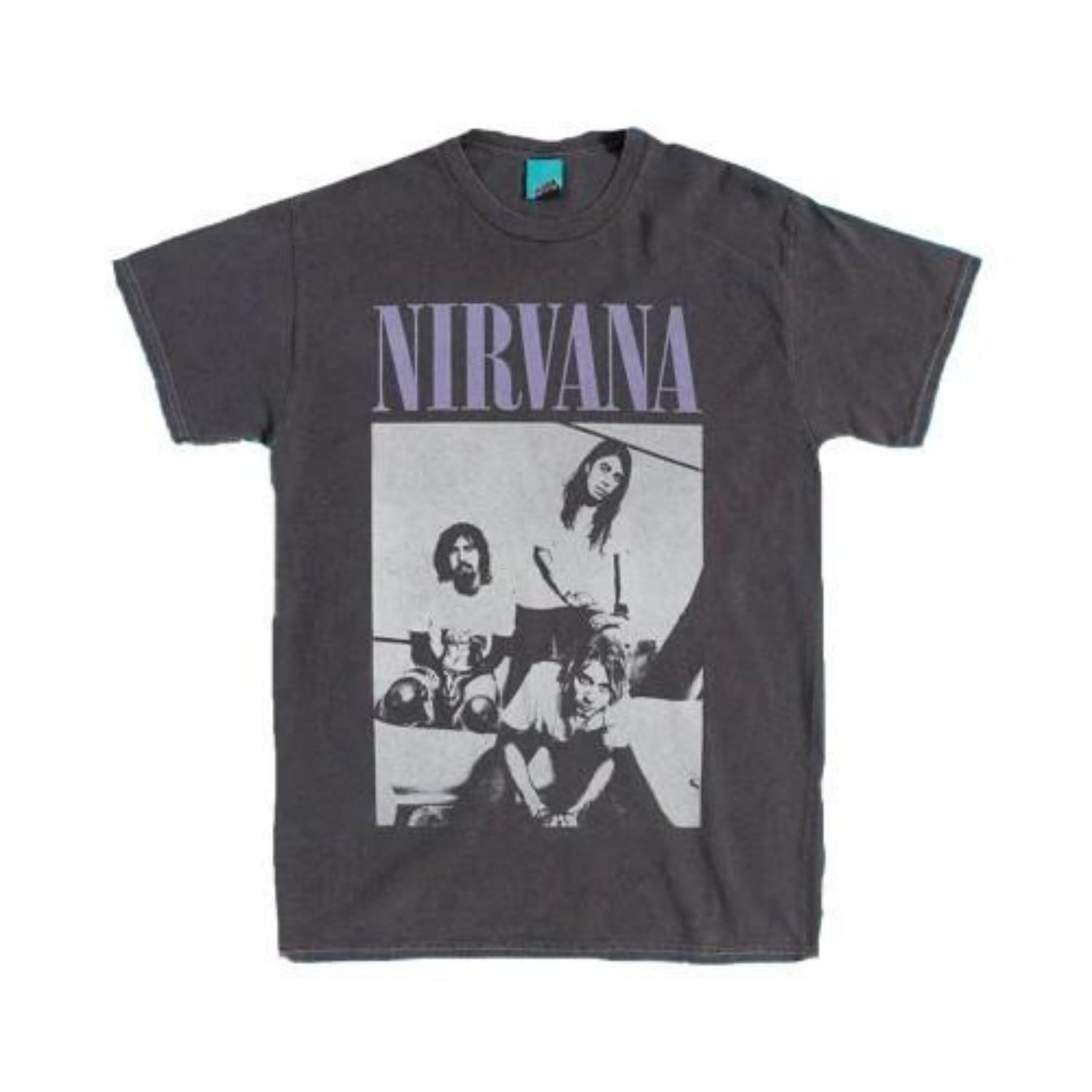Унисекс винтажная футболка Nirvana для взрослых S