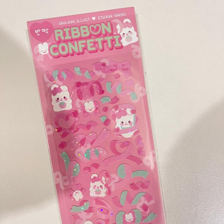 Наклейка с лентой «Любовь» Лазерная блестящая наклейка Звездная погоня Маленькая карточка — фото 4