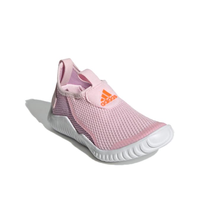 adidas Rapidazen S .Rdy C Slip Resistant Abrasion Resistant Mid Top Kids' Running Shoes Pink White FZ3955