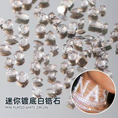 Nail Art Nagel Diamant Schmuck Flash Mini Weiß Zirkon Diy Maniküre Nail Art Ornament Pferd Auge Liebe Fett Quadrat Diamant