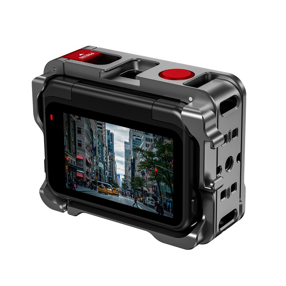 Pro kameru Insta360 Ace Pro/Ace Pro 2 Rukojeť Rychloupínací klec z hliníkové slitiny, Přenosný ruční rámový spouštěcí kit
