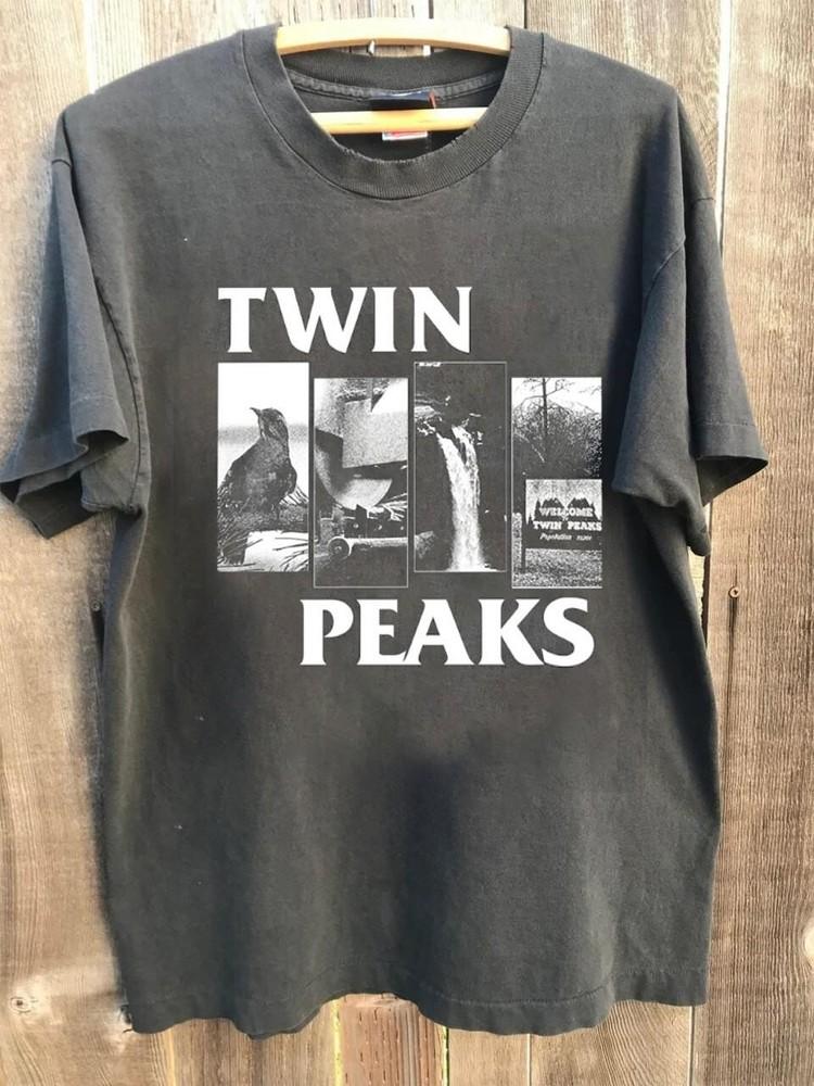 

Remake Twin Peaks Basic Charcoal T shirt Retro style classic tee S-5XL Unisex T-Shirt S