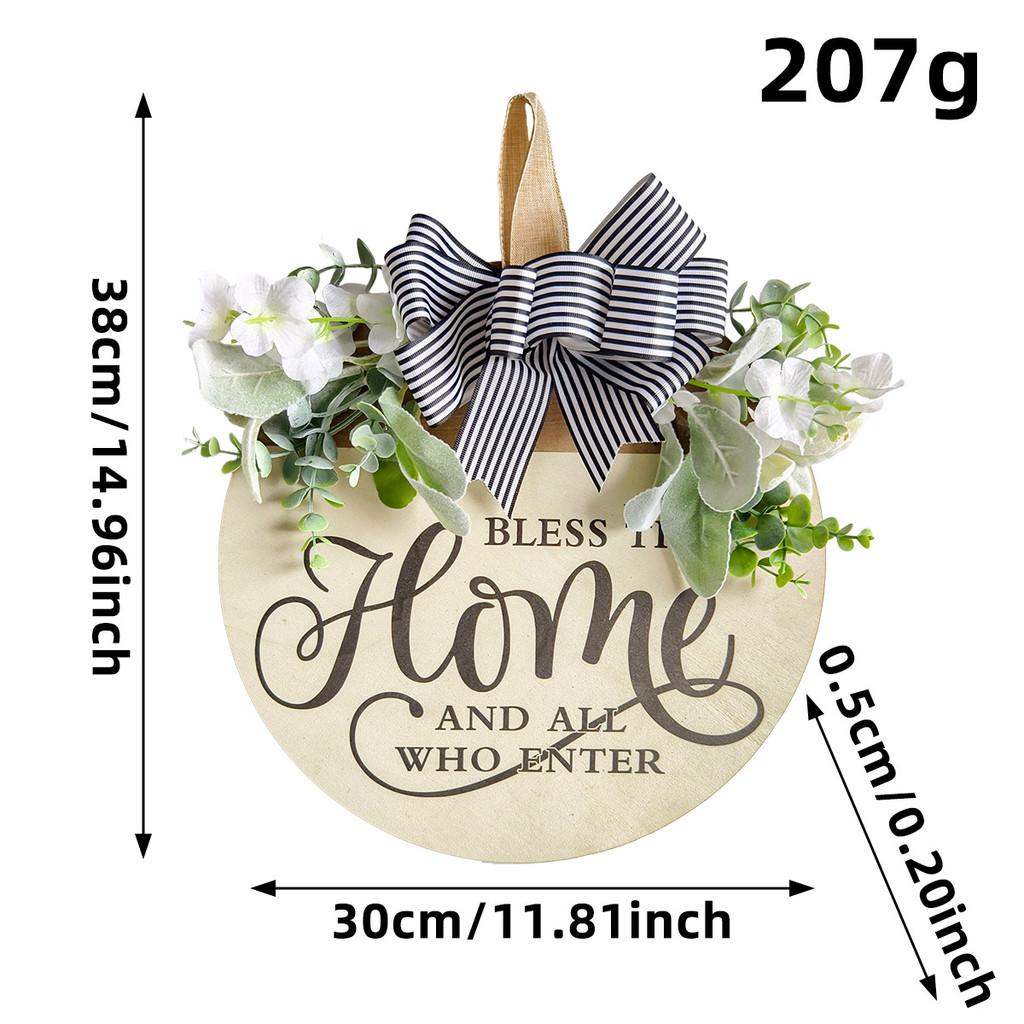 

Farm Sign Welcome Outdoor Yard Decor With Artificial Flowers And Bow Butterfly