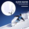 Heating Pad Heated Gloves Pad Xmas Gift USB Heated Gloves Pad Hand Warmer Thermal Glove Heating Sheet for Outdoor Ski Hiking