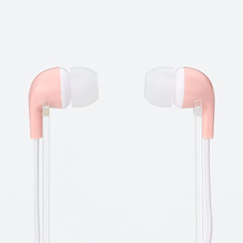 Elecom CN300 Stereo-Kopfhörer, In-Ear, Hellrosa, EHP-CN300APN1, Liefert Ausgewogenen Klang und Knackige Bässe
