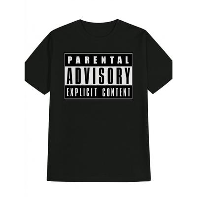 Heren Katoenen T-shirt Casual Zomer Korte Mouw Letterprint Ouderlijk Advies Grafisch Hip Hop Streetwear Comfortabele Mode