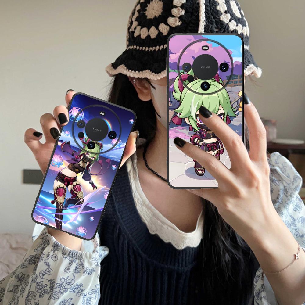 Game GI Kuki Shinobu Mobile Phone Case for Huawei Mate 60 50 40 30 20 10 Pro Plus Lite E 5G Colorful Printing Cover Cover Pretty