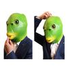 [ShuaWdk] Funny Green Fish Head Mask for Halloween, Funny Merman Mask, Animal Mask, Headgear, Disguise, Monster, Cosplay, Realistic Rubber Green Head