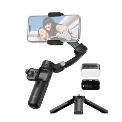 Ruční 3osý kardanový stabilizátor TOKQI M02 AI Kit pro telefon Vlog Gimbal Anti-shake Al Tracking