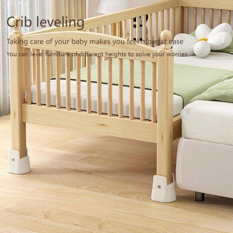 4Pcs Adjustable Chair Risers Furniture Heightening Foot Pads Bed Table Raiser Feet Leg Lift Furniture Raisers Enduring