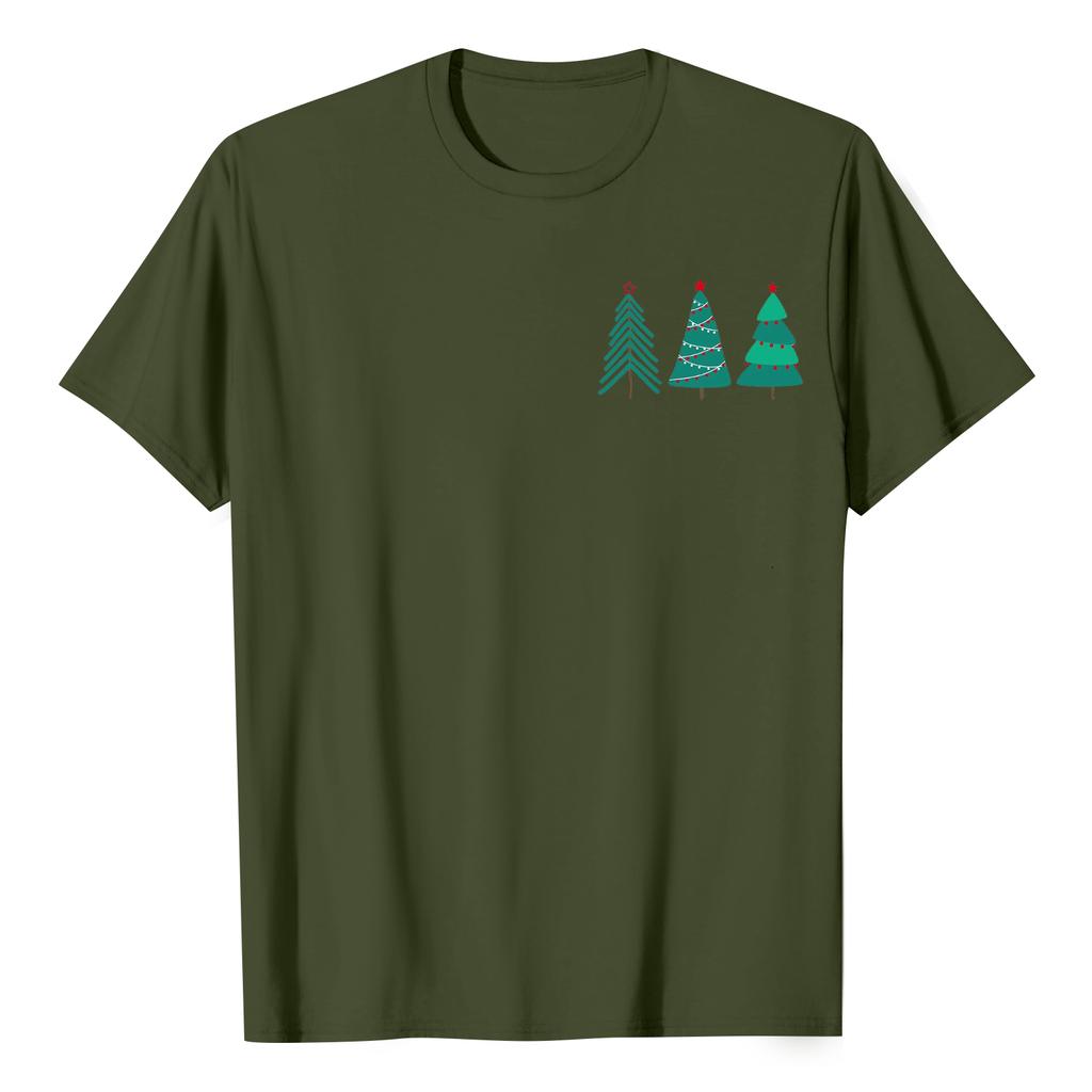 Dámské ležérní tištěné tričko s kulatým výstřihem, svetr s krátkým rukávem