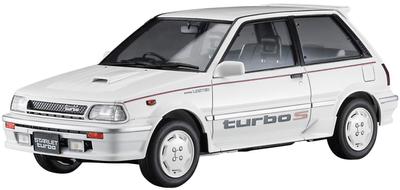 Hasegawa Toyota Starlet EP71 Turbo S Super Limited Plastikmudel 20508 1/24 (3 ust) Vaheaeg