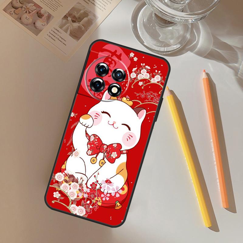 

милий щасливий кіт Чохол Для OnePlus 13R 13 12 R 11 9 10 Pro 8T 9RT 10T OnePlus Nord CE 2 3 4 Lite N20 N30 Чохол OnePlus Nord N20