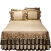 European Style Bed Skirt Lace Velvet Quilted Bedspread Autumn and Winter Thick Warm Fitted Sheet
