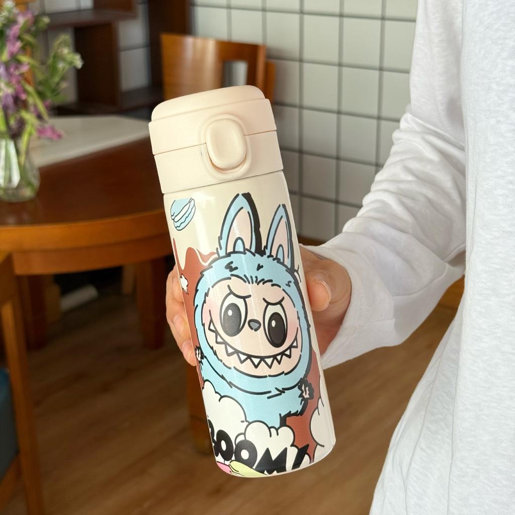 Annual Water Cup Cartoon Children's Food Grade 304 Stainless Steel Thermos Cup Water Cup