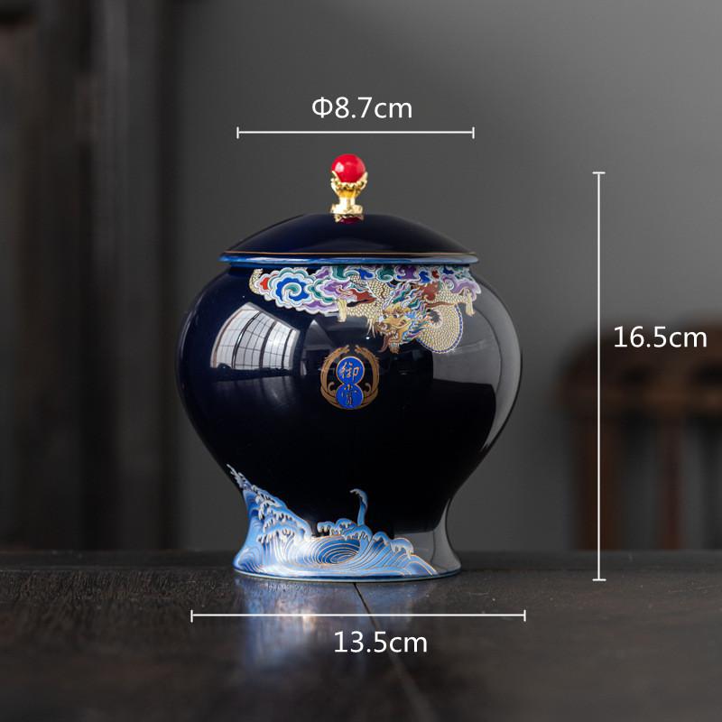 Керамический Чайник Чайница Фарфоровый Герметичный Контейнер для Хранения Китайская Винтажная Бутылка Бытовой Контейнер для Хранения Домашний Декор