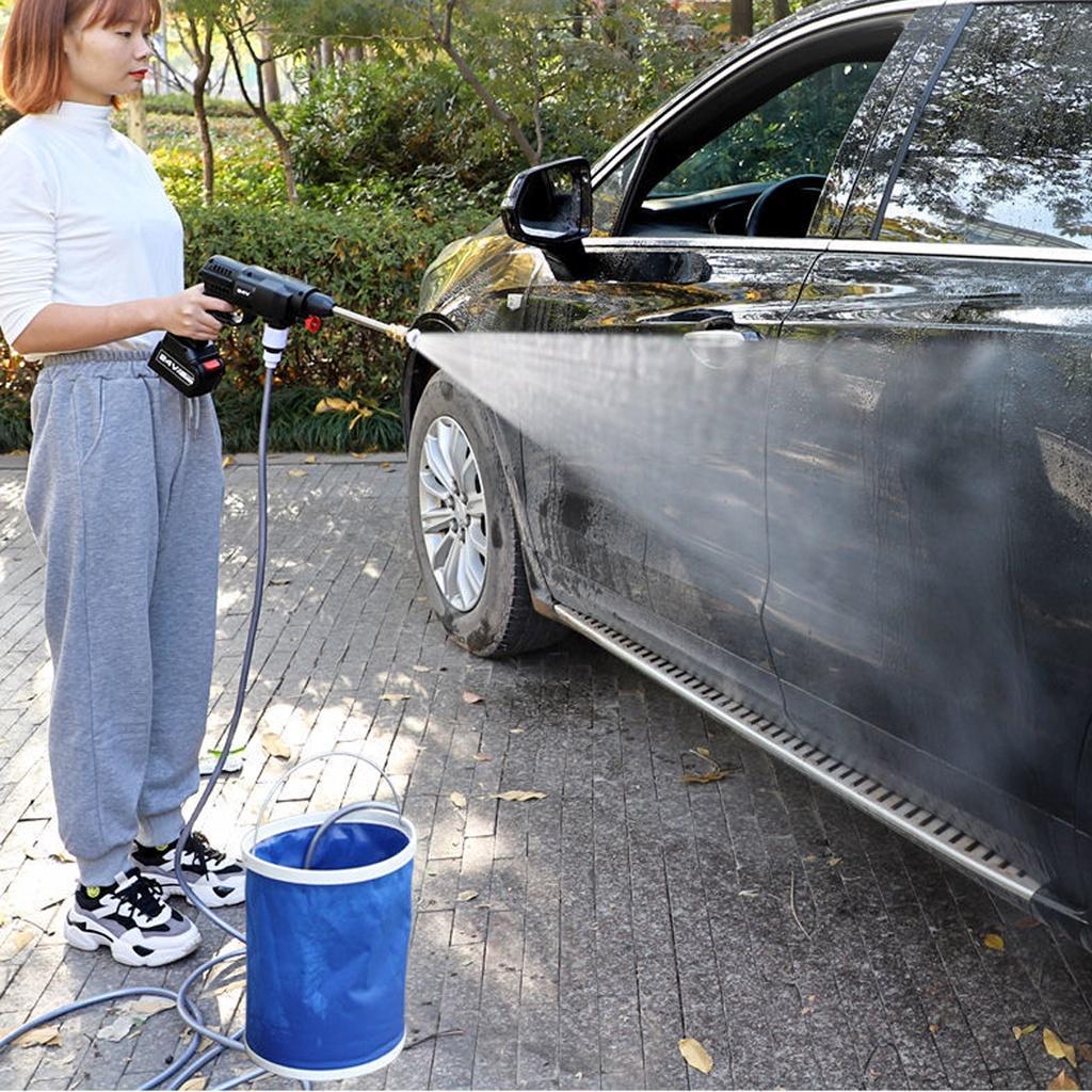 24V Cordless Portable High Pressure Wash Guns Electric Car Washer Machine Water Battery Power Washer Auto Spray 400W