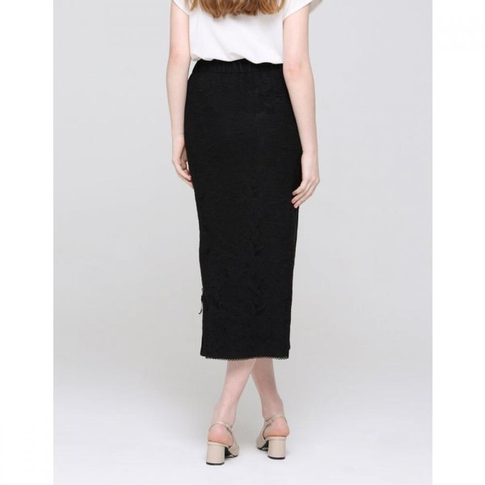 SON JUNG WAN Side Pleats Lace Skirt Zsk6262041