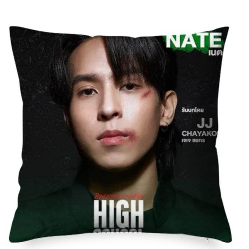 Skynani Nani Hirunkit Sky Wongravee Double-Sided Printing Pillowcase Thai Tv High School Frenemy Drama Stills Home Cushion Cover