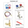 Auto R134a Air Conditioning Refrigerant Manifold Gauge Set AC Diagnostic Tools with 1.5m Charging Hoses for Car Air Conditioning
