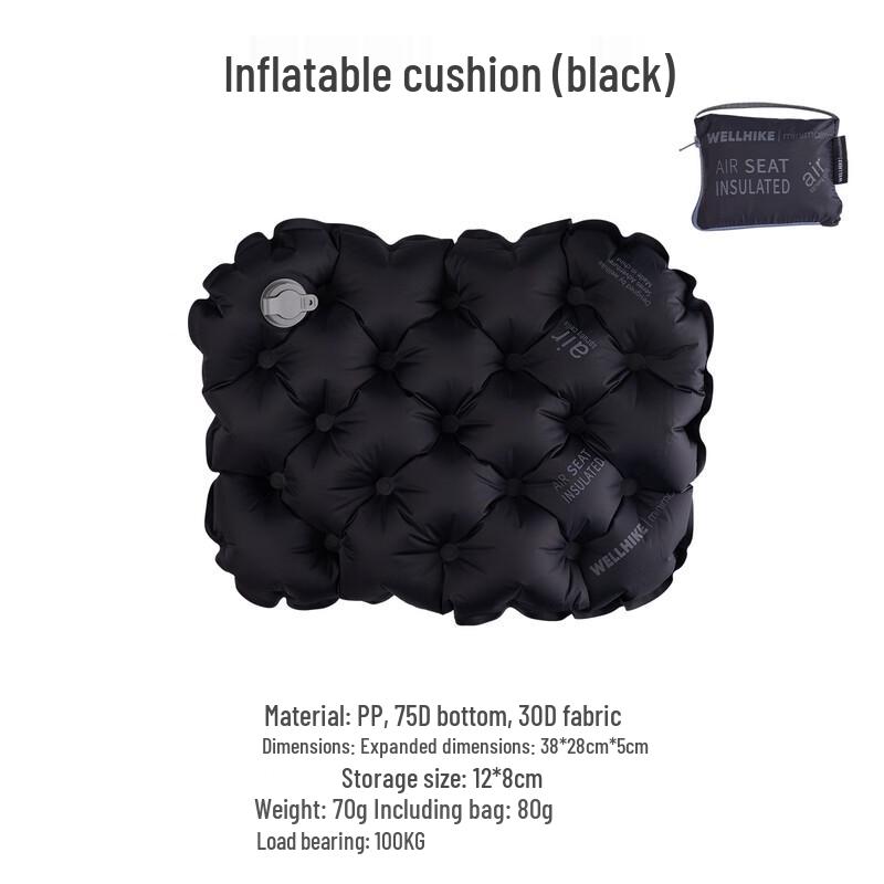 WELLHIKE Lightweight Inflatable Camping Cushion Standard