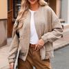 Autumn/Winter 2025 Women's Textured Button-Up Cardigan Jacket - Long-Sleeved Fashion Coat for Europe and America.