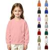 Boys and Girls Long Sleeve Color Hoodie Kids Casual Comfortable Pullover Sweatshirt