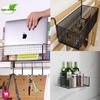 Hanging Bedside Basket Organizer for Dorms - No-Drill Bed Storage Rack